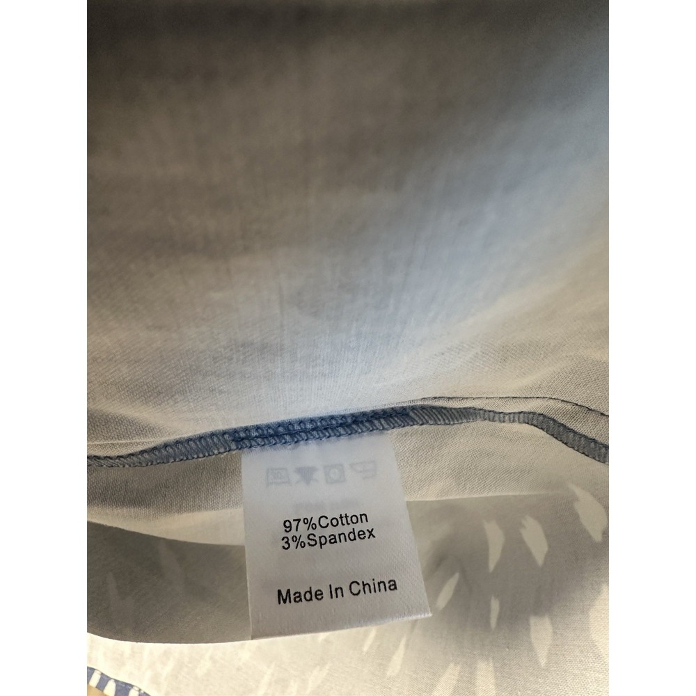 Tuckernuck Dress Blue Antelope Royal Shirt Dress Medium Coastal Casual Preppy - Picture 8 of 13